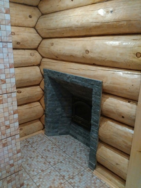 баня из рубленного бревна, сделанная своими руками (источник: gofazenda)