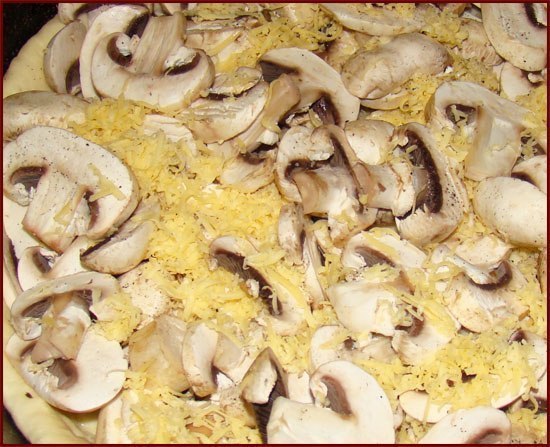 Вкусная грибная пиццa-пирoг 