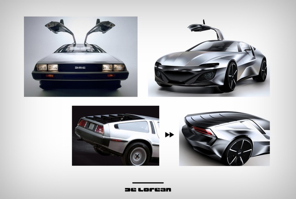 Как бы выглядел DeLorean в 2019 году Дизайнер Спенсер Ким (Spencer im) представил альтернативную реальность, в которой компания DeLorean Motor Company (DMC) никогда бы не выходила из